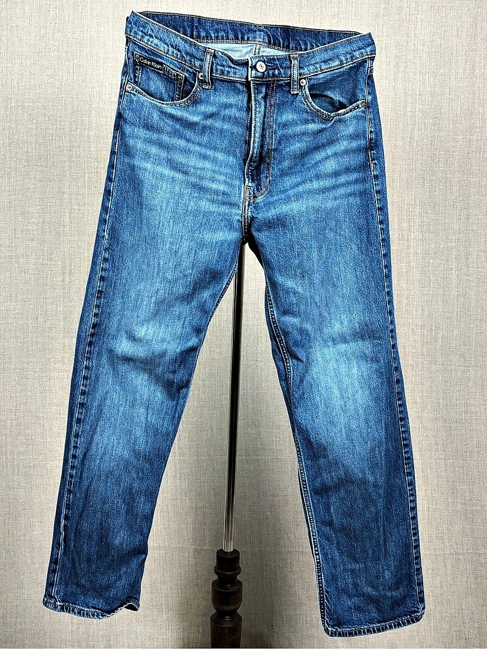 Calvin Klein Relaxed Straight Jeans Blue Waist 33x30